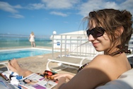 relaxation, poolside