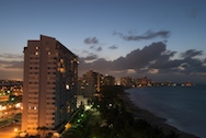 san juan skyline, sunset